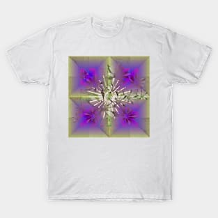 Floral Abstract with Center Flare T-Shirt